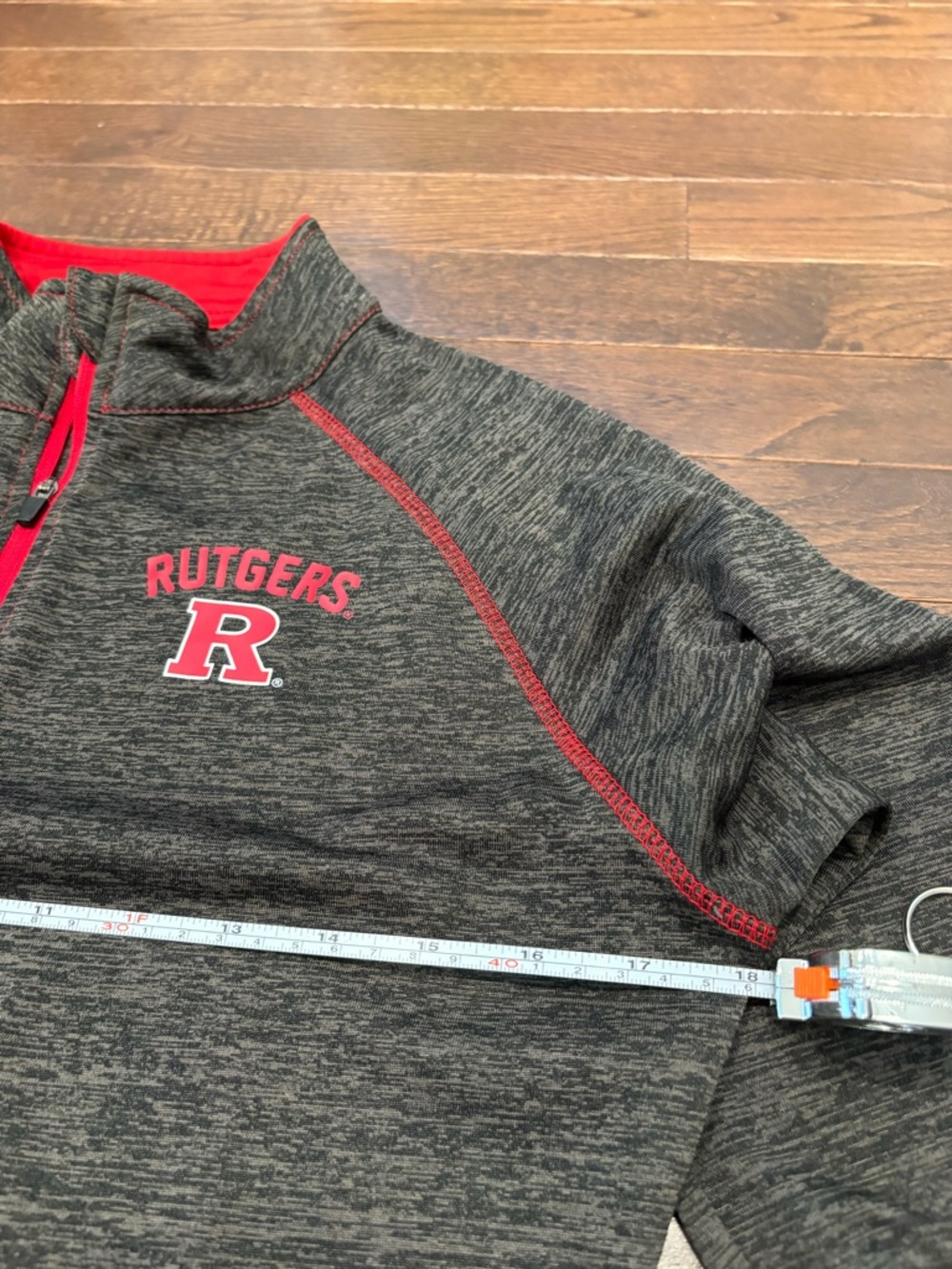 Rutgers Scarlet Knights Women's 1/4 Zip Long Sleeve Performance Top - Small - Picture 6 of 6